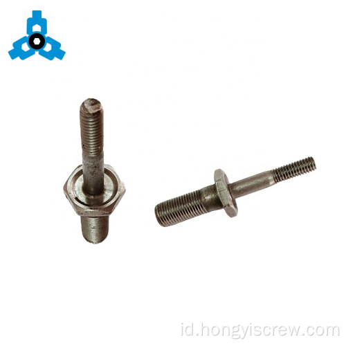 Baut berulir ganda dengan hex spacer stainless steel